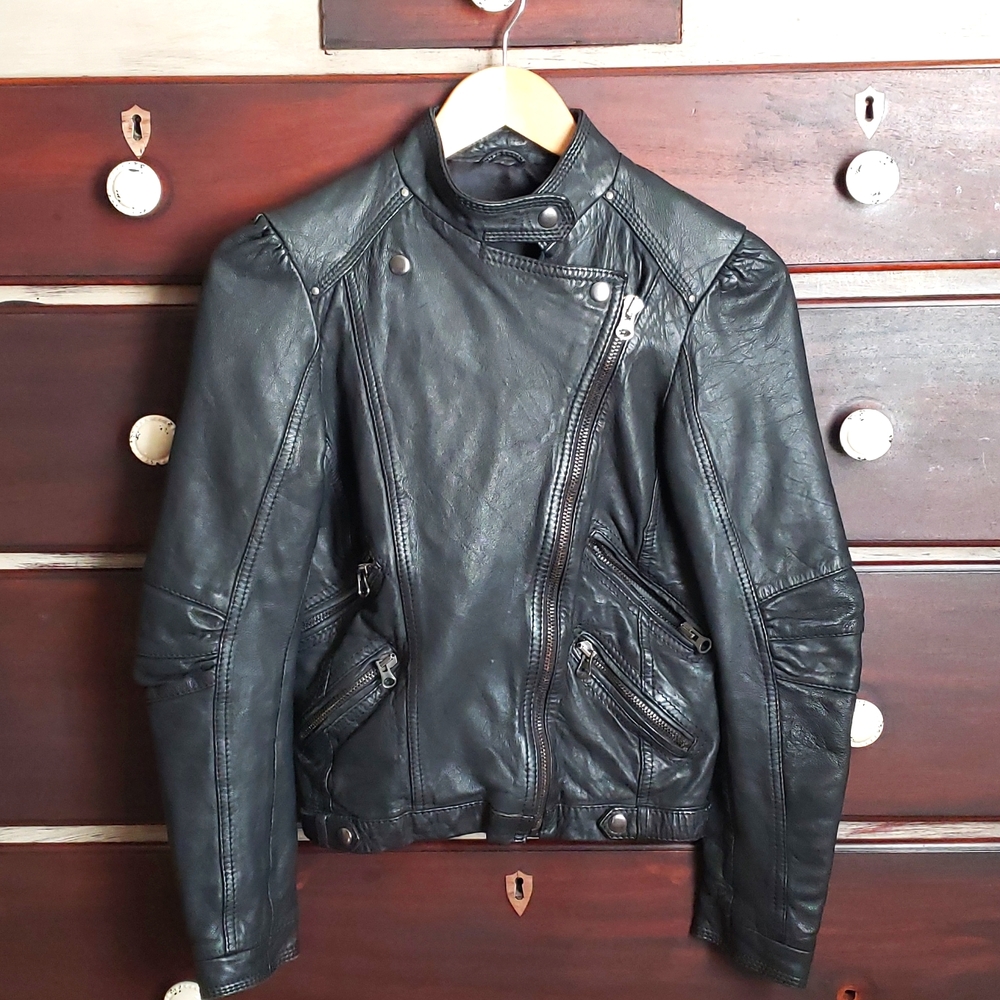 Zara leather jacket